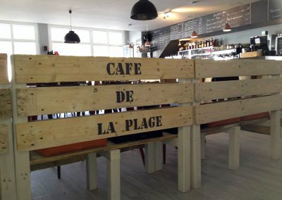Meubles sur mesure professionnels Restaurants - Café de la Plage - Socoa