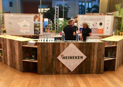 Aménagement stand expo salons professionnels - Centre-ville en mouvement 2019-Heineken