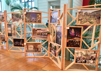 Aménagement stand expo salons professionnels - Centre-ville en mouvement 2019-Paravents expo photos