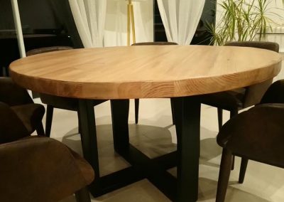 Table à diner bois métal - Mobilier sur mesure en bois 4